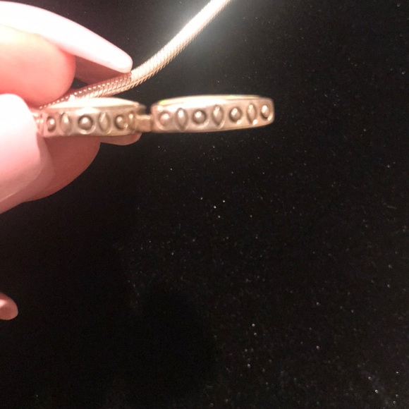 Sterling silver and opal like stone pendant. - Picture 5 of 5